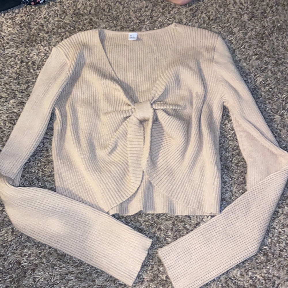 Long Sleeve Beige Shirt